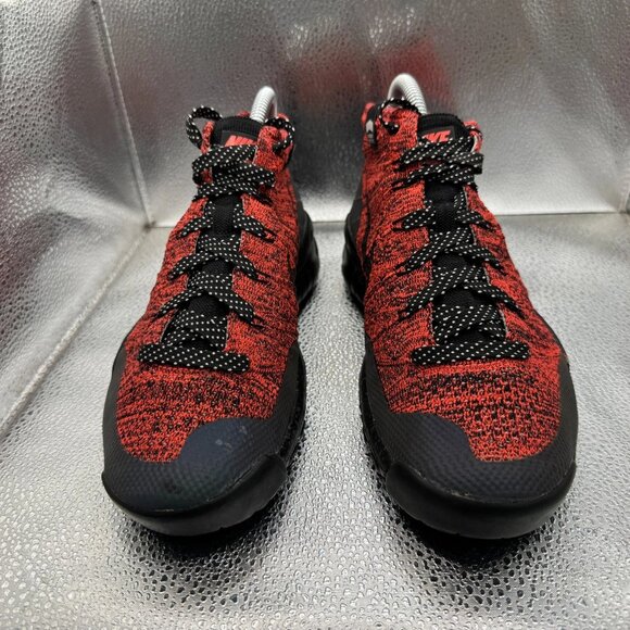 Size 7 Nike Fly Knit Chukka Womens Bright Crimson Black Running Shoes 805093-603 - Picture 6 of 12